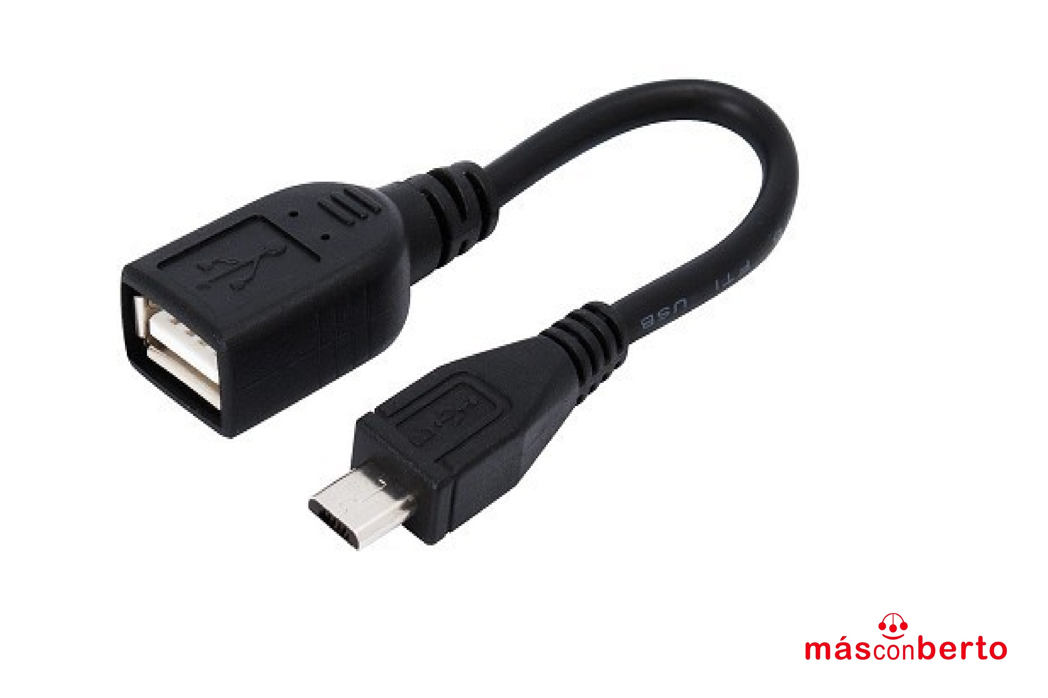 Cable OTG USB hembra a Mini...