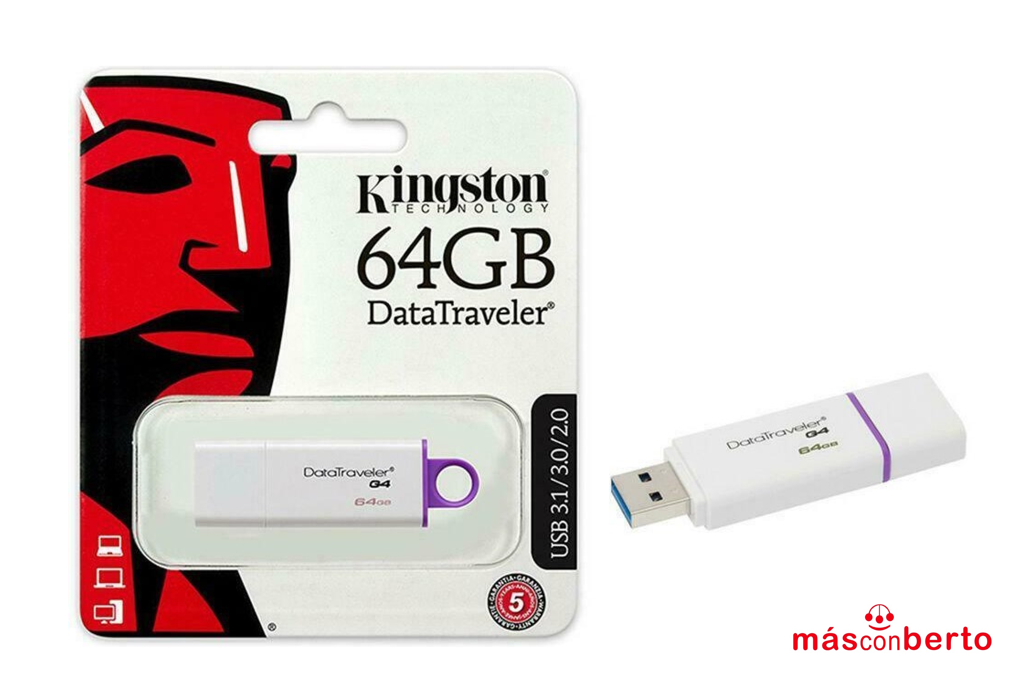 Pendrive 64GB Kingston USB...