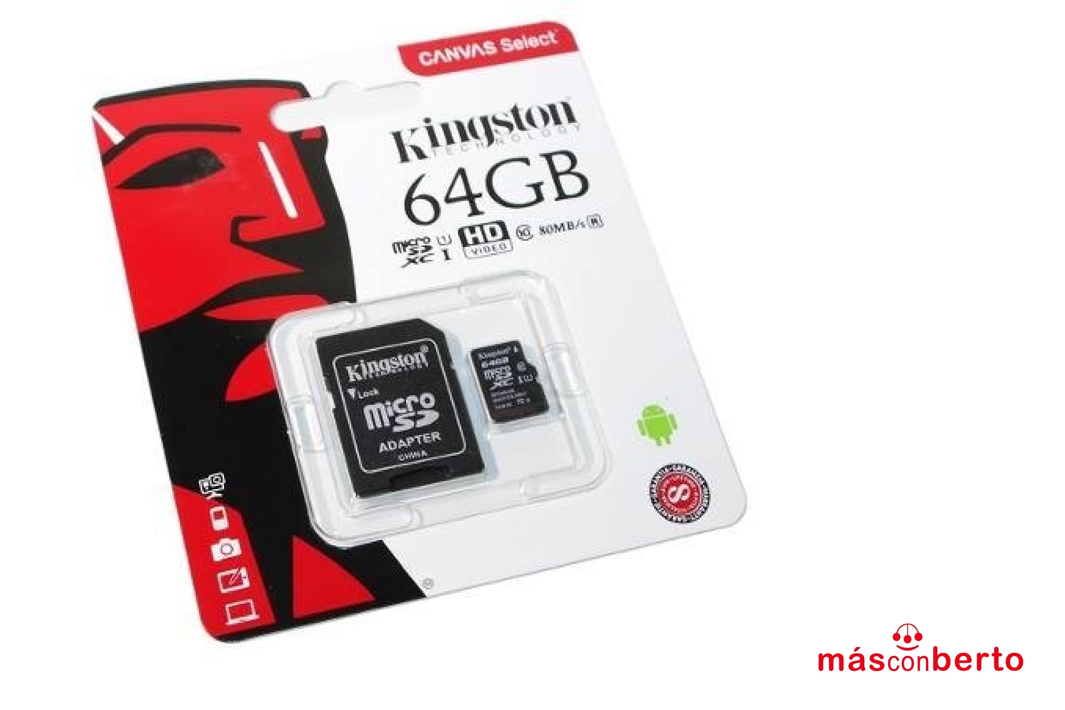 Tarjeta MicroSD 64Gb Kingston 