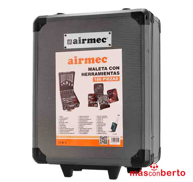 MALETA DE HERRAMIENTAS CON RUEDAS 186 PCS AIRMEC