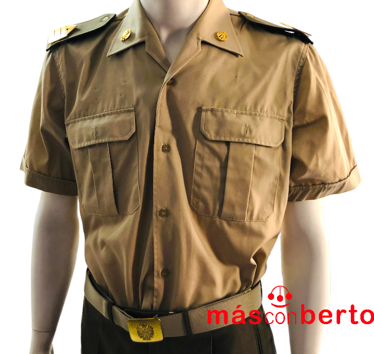 Camisa Beige MC Talla 41