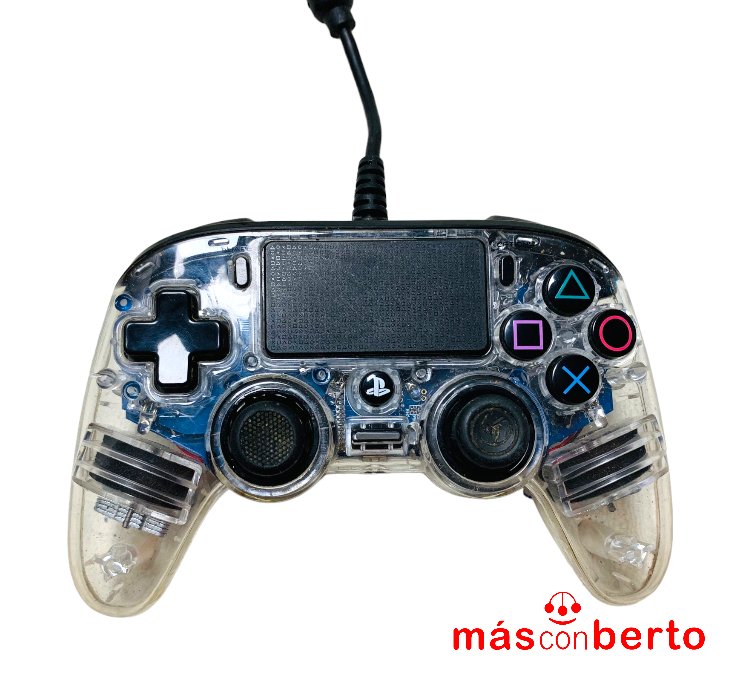 Mando PS4 Nacon Trasnparente
