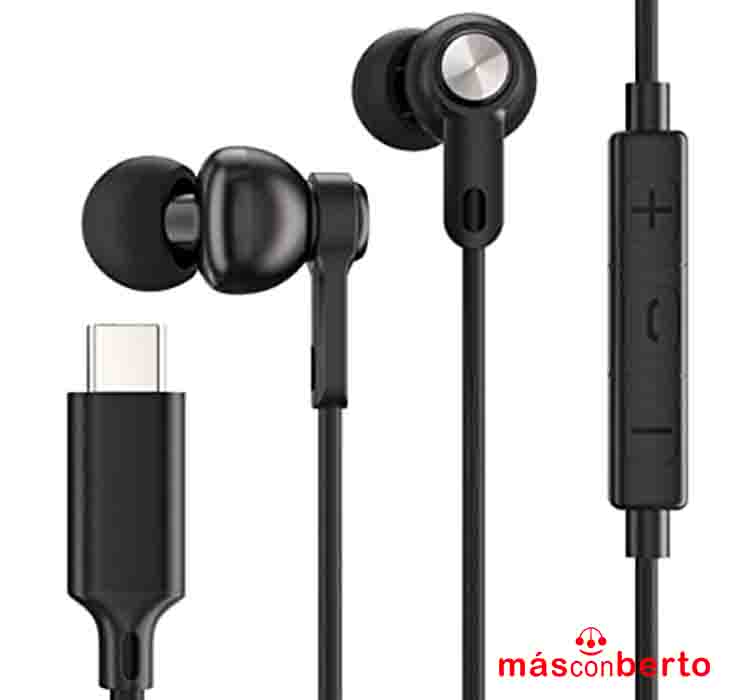 Auriculares Tipo C Negro 4004