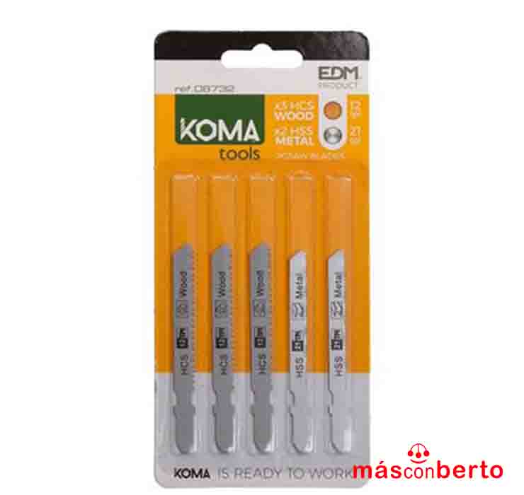 Set 5 hojas sierra calar 08732