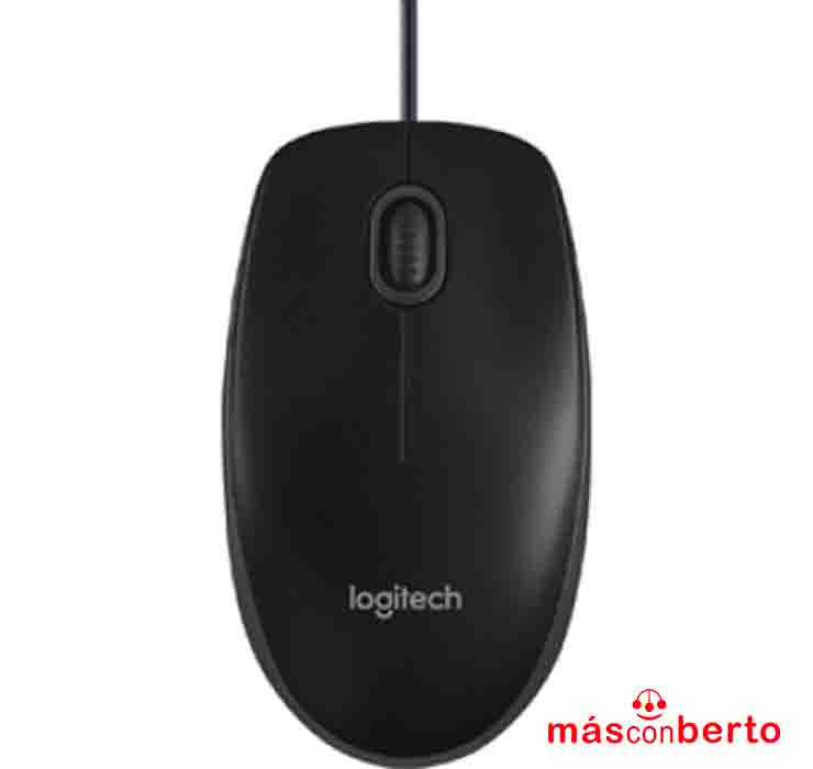 Ratón Logitech USB B100 Negro