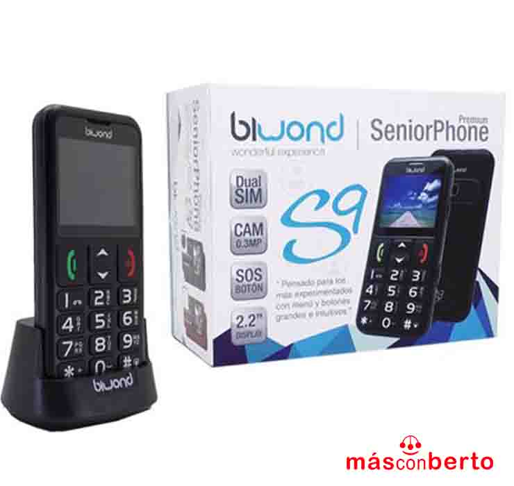Teléfono Senior S9 Negro 53598