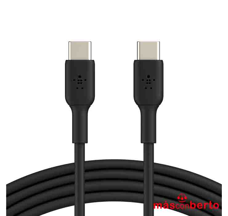 Cable USB-C a USB-C 2M Negro