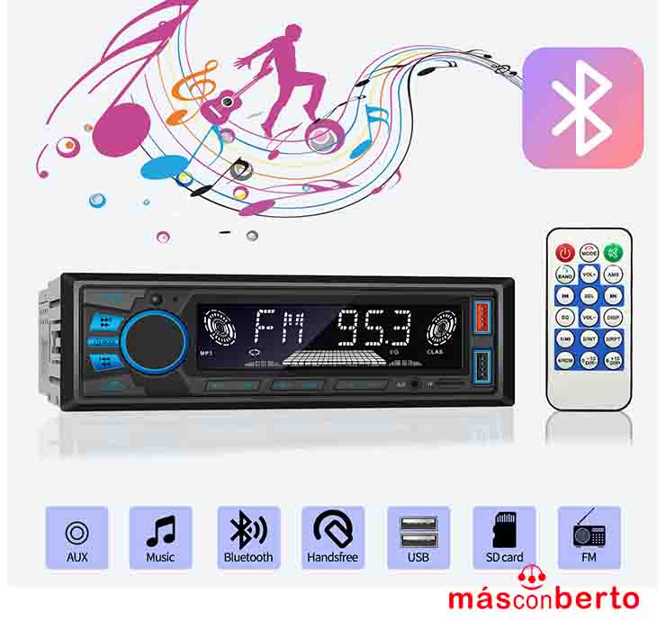 Radio coche bluetooth MP3...