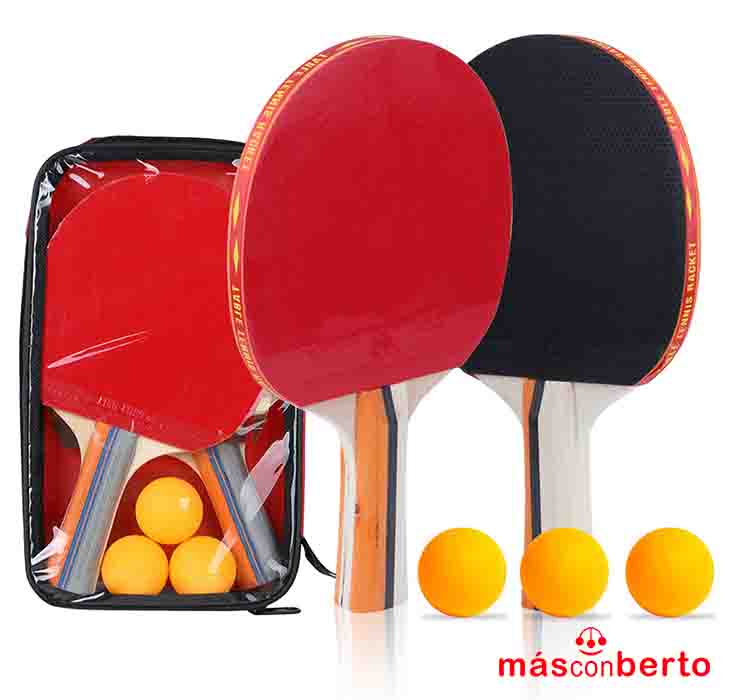 Set 2 raquetas ping pong 