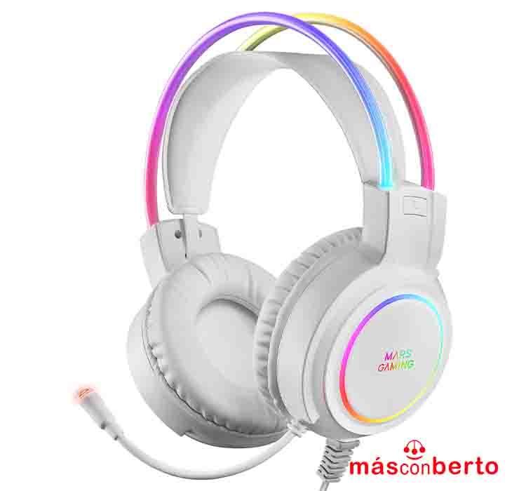 Auriculares Mars Gaming MHRGBW