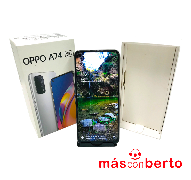Móvil Oppo A74 5G 128GB Gris 