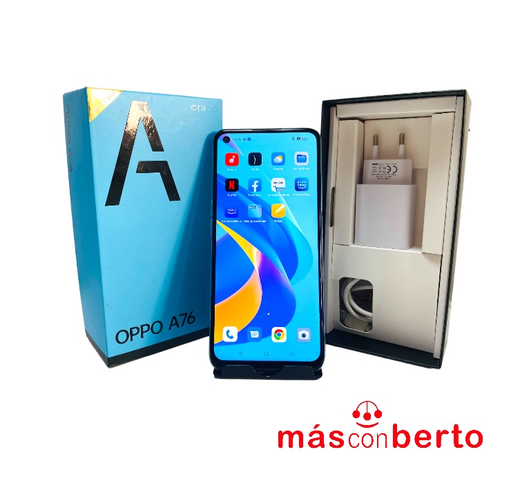 Móvil Oppo A76 128GB Azul 