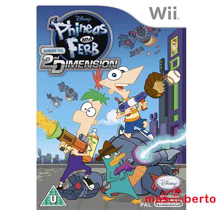 Juego Wii Phineas y Ferb a...