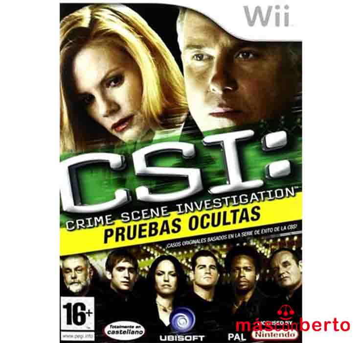 Juego Wii CSI: Pruebas ocultas