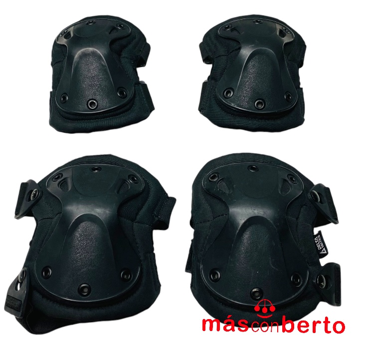 Set protecciones adulto negro