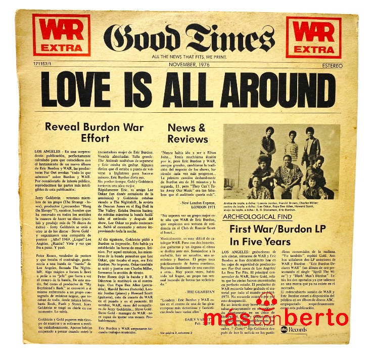 Vinilo Good times Love is...