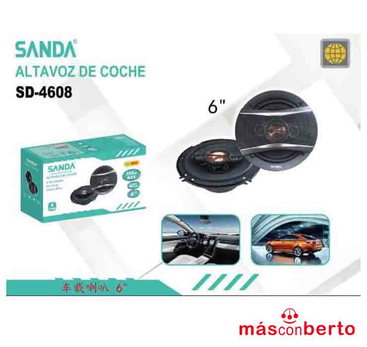 Altavoces vehículo 6" Sanda...