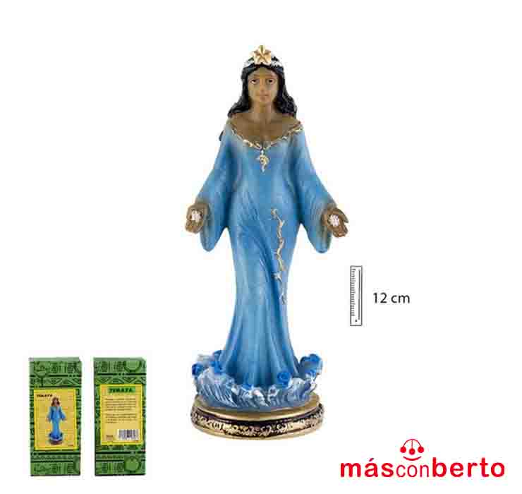 Imagen Yemaya pie azul 13CM