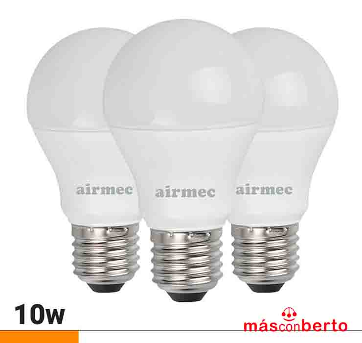 Bombilla Led Pack 3 10W A60...