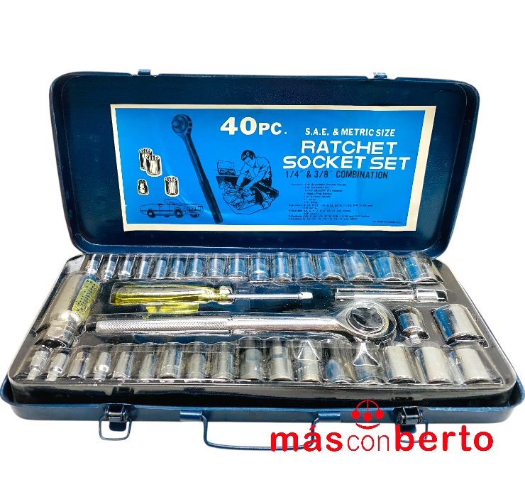 Set chicharra y vasos 40 pcs