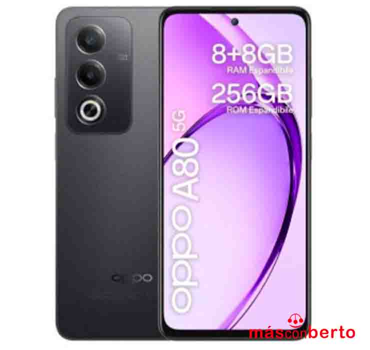 Móvil Oppo A80 5G 256Gb...