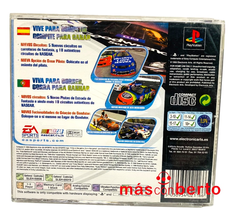 Juego Ps1 Nascar 2000