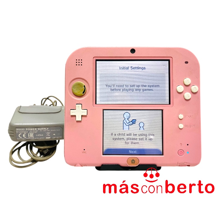 Consola Nintendo 2DS Rosa