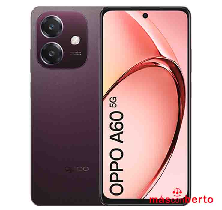 Móvil Oppo A60s 128Gb Burdeos 