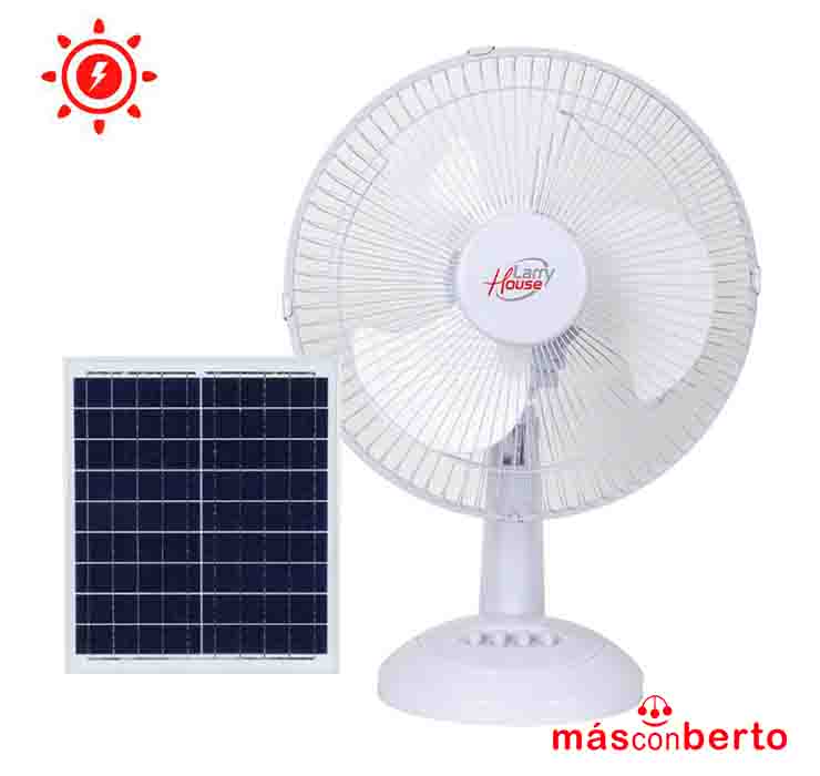 Ventilador sobremesa solar...