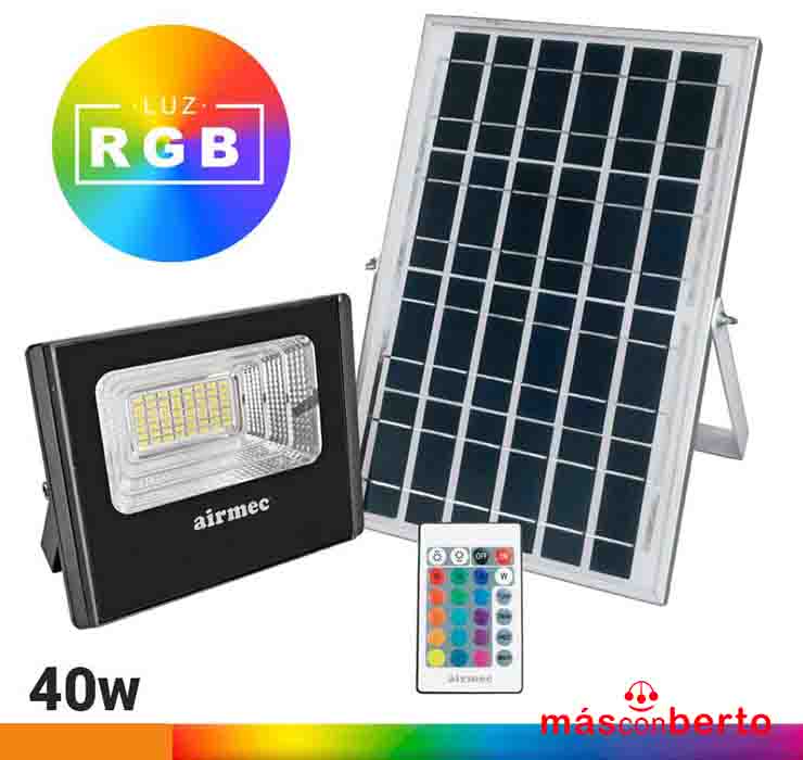 Foco Solar RGB 40W Electra...