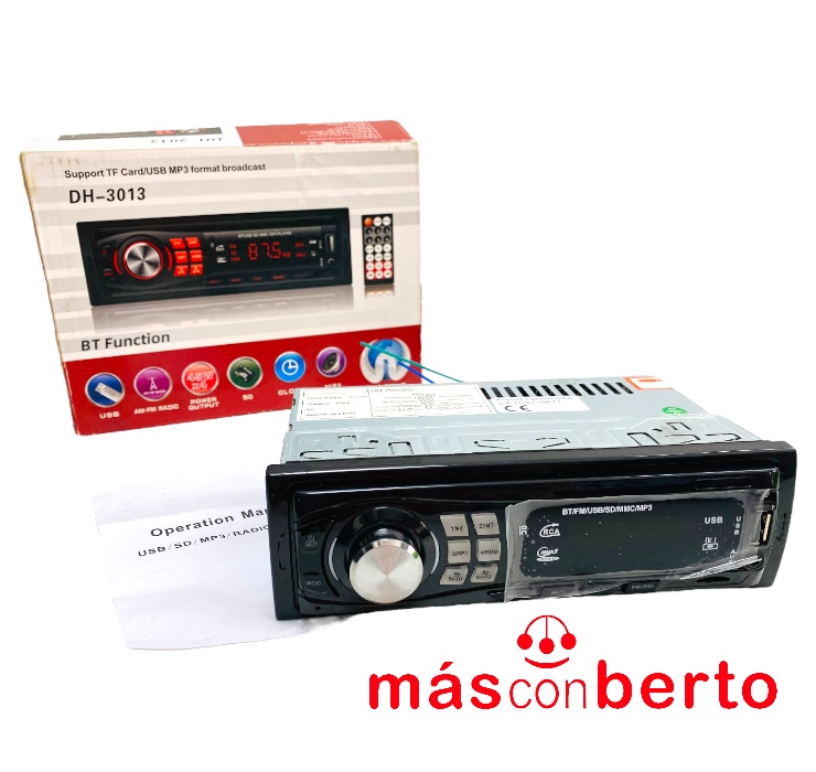 Radio Coche bluetooth USB...