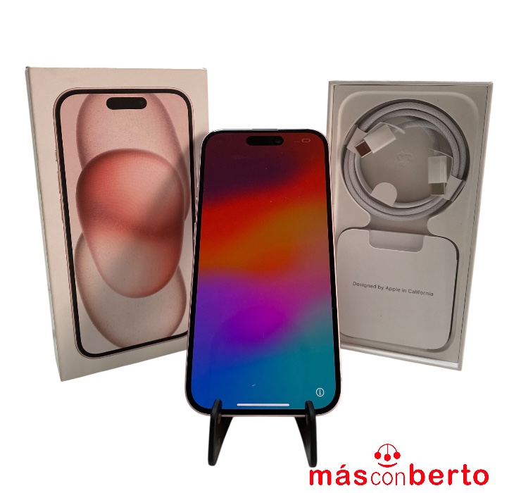 Móvil Iphone 15 Rosa 