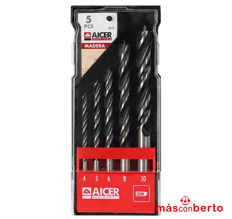Juego brocas madera 5pcs...