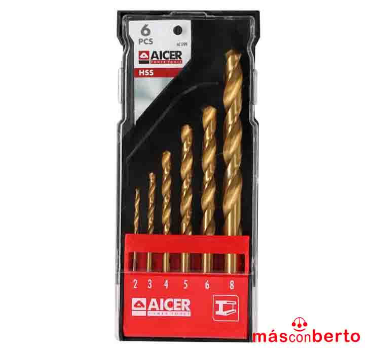 Juego brocas HSS 6pcs AC1709