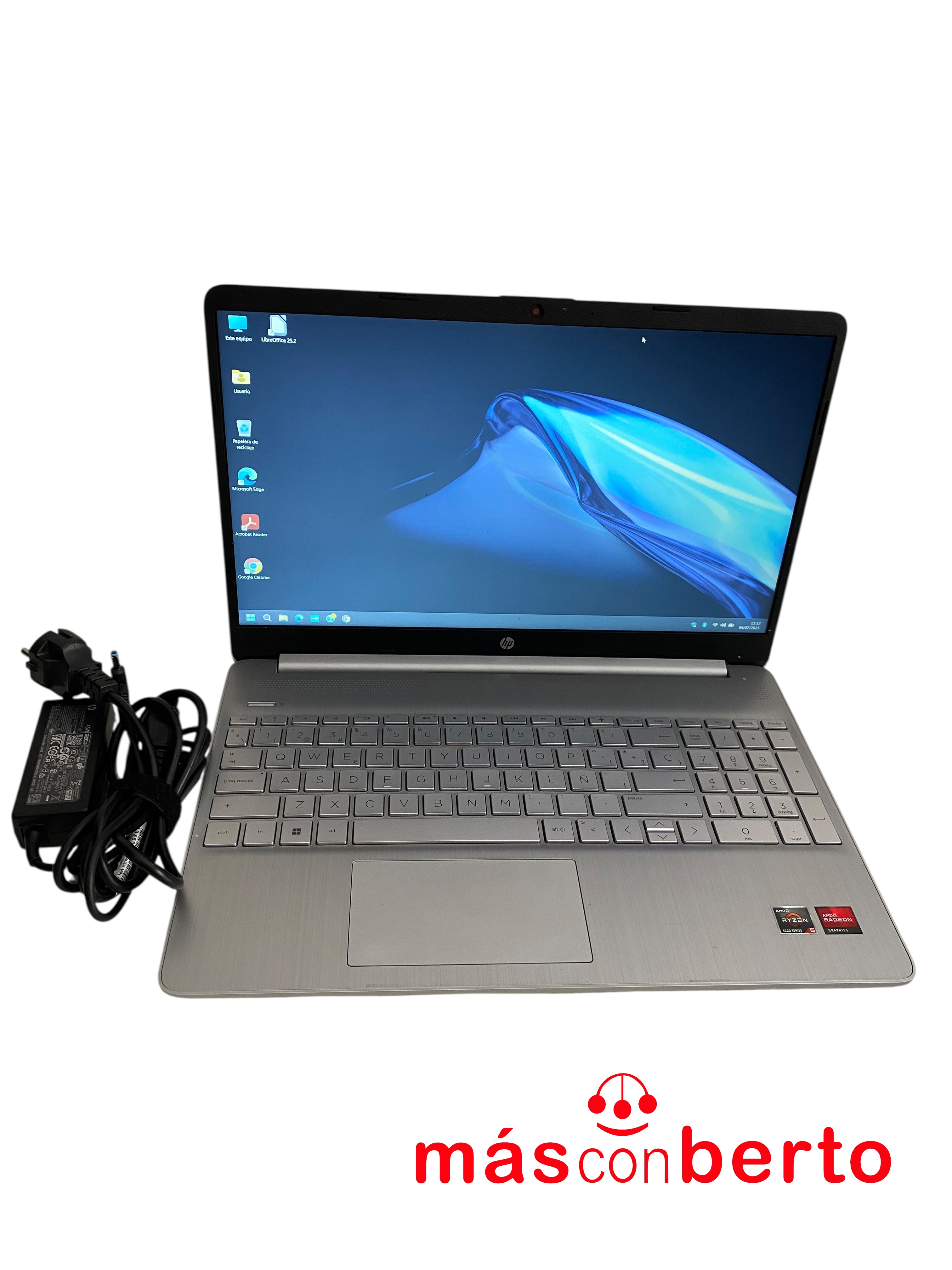 Portátil HP 15s-eq2xxx Plata 