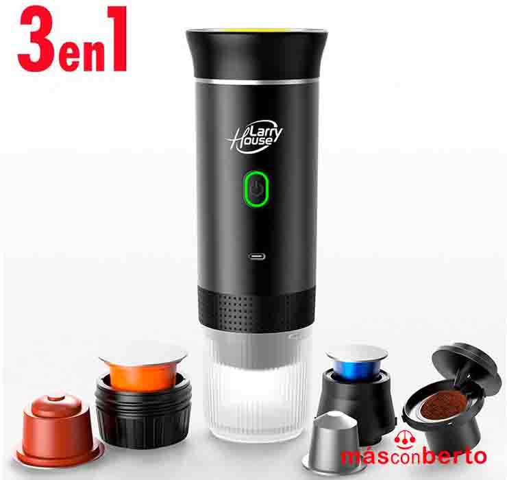 Cafetera Portátil USB 3 en...