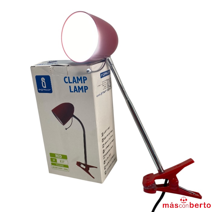 Flexo con pinza Aigostar Rojo 