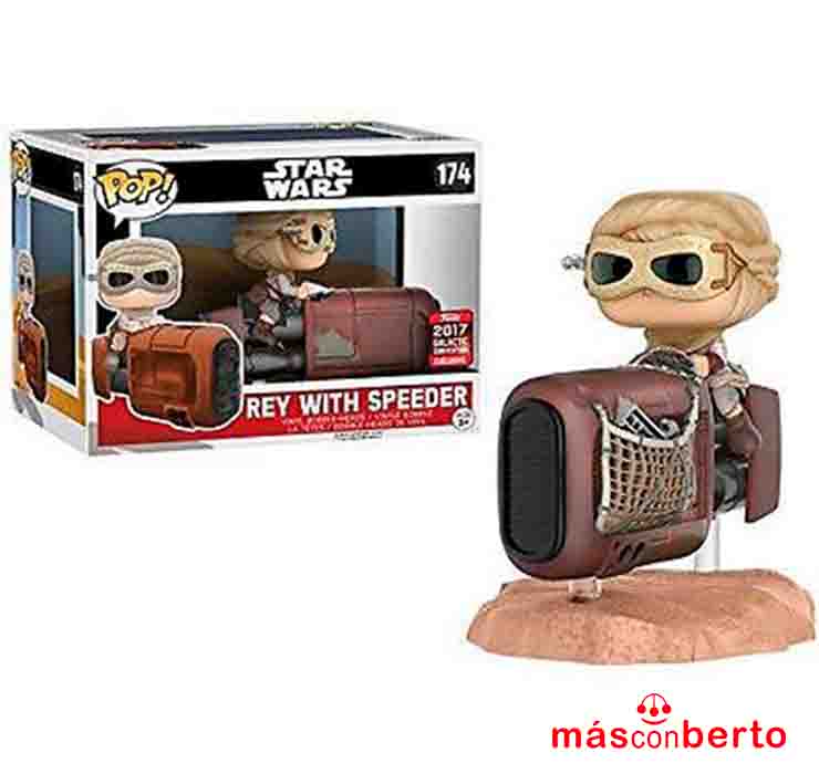 Funko Pop! Rey with speeder...