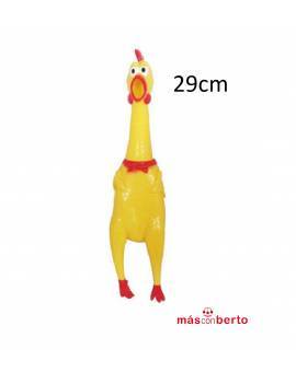 Pollo de Goma chillón 29 cm