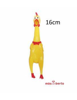 Pollo de Goma chillón 16 cm