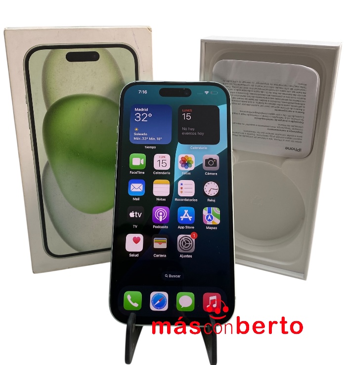 Móvil Iphone 15 128Gb Verde