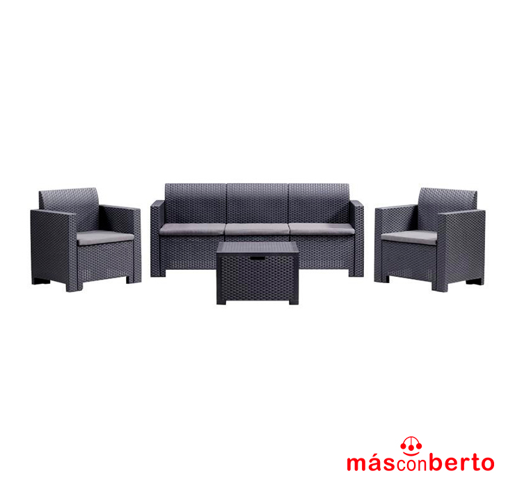 Set Terraza 3 sillones y...