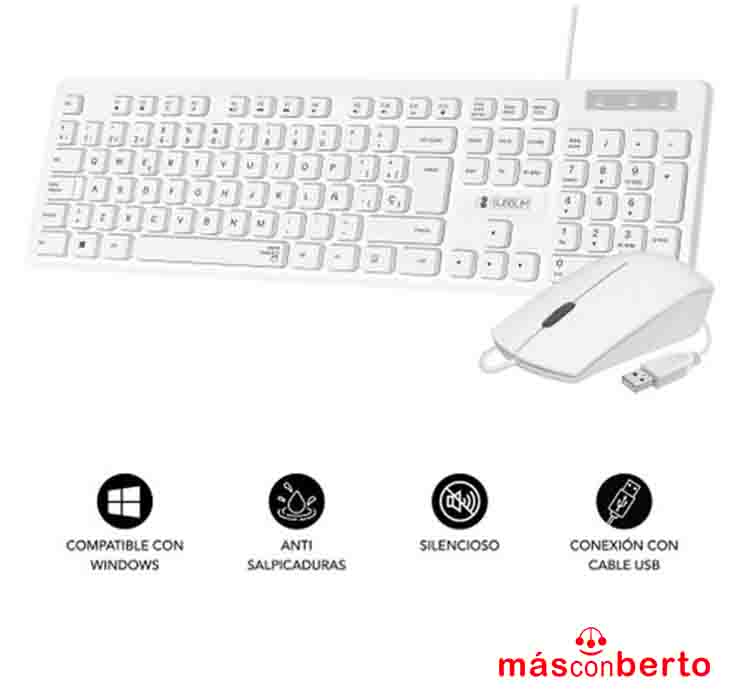 Teclado+ratón con cable...