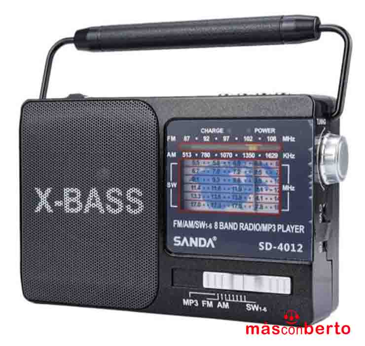 Radio AM/FM Recargable...