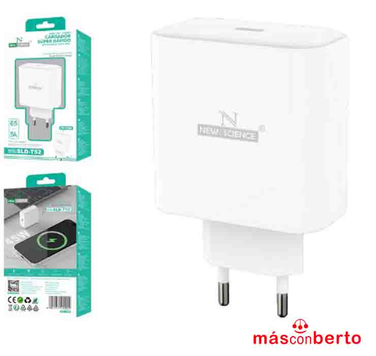 Enchufe PD USB-C 65W SLD-T52