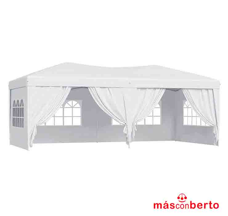 Carpa Plegable Metal Blanca...