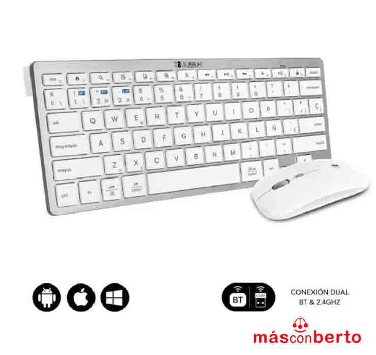Combo teclado ratón dual...