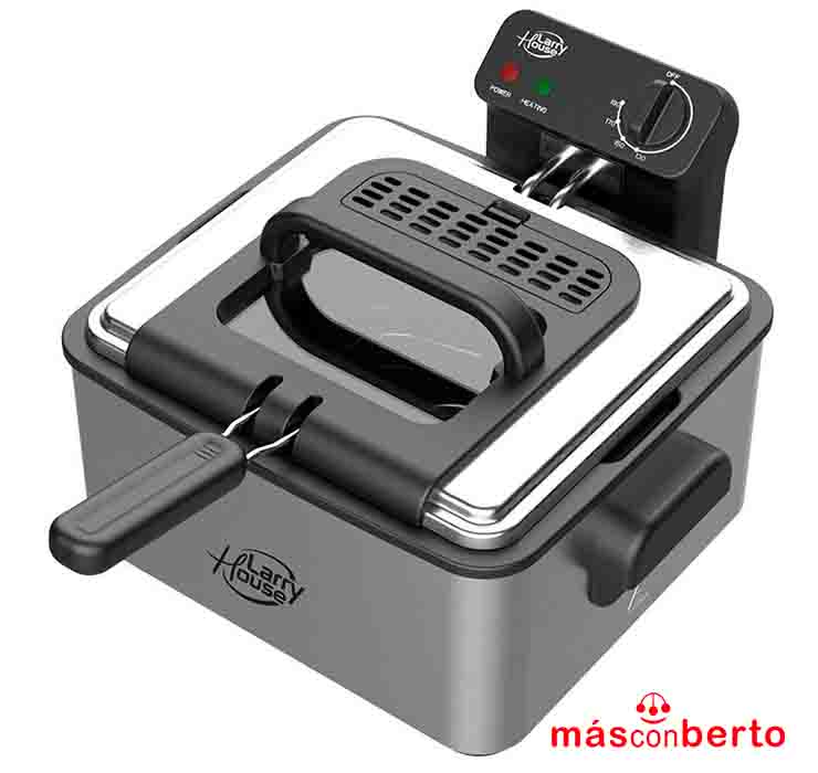 Freidora Inox con ventana...