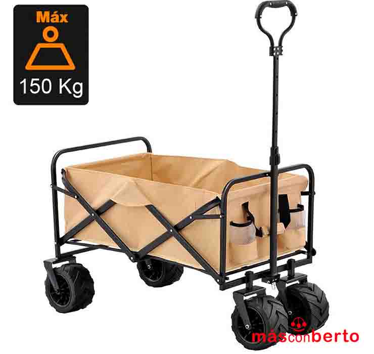 Carro Plegable Jardín 150Kg...