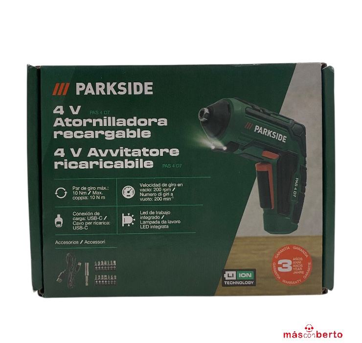 Atornillador a batería...